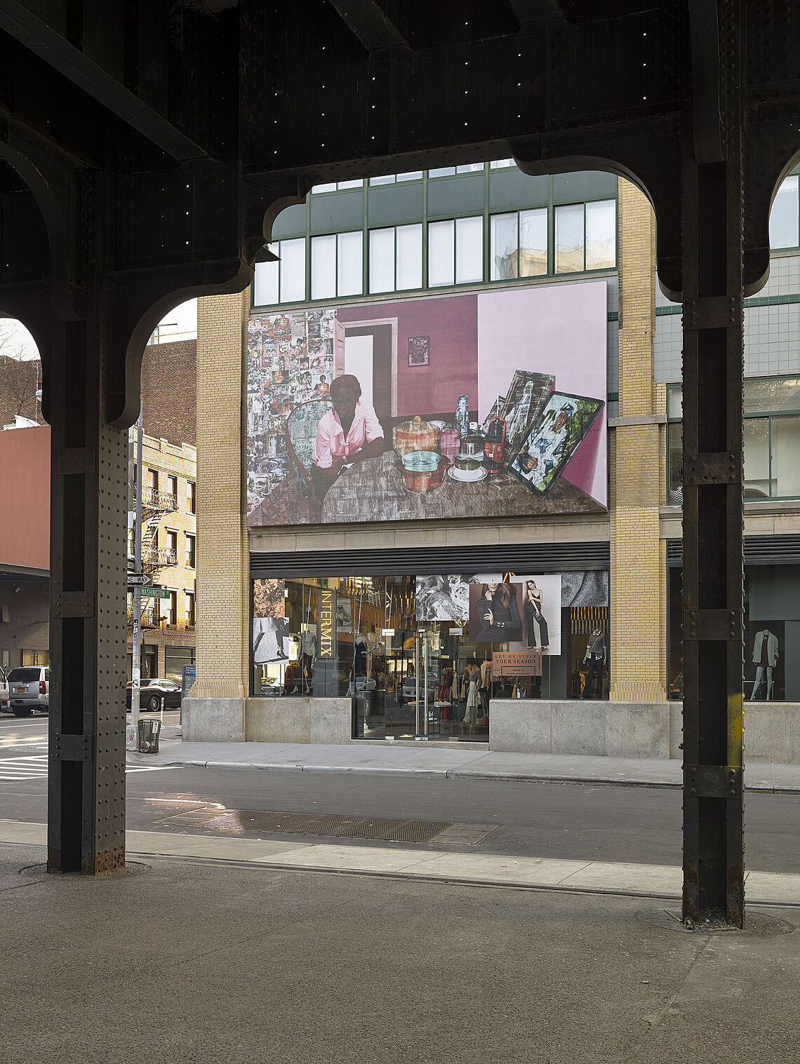 Painting as seen from under the Highline.