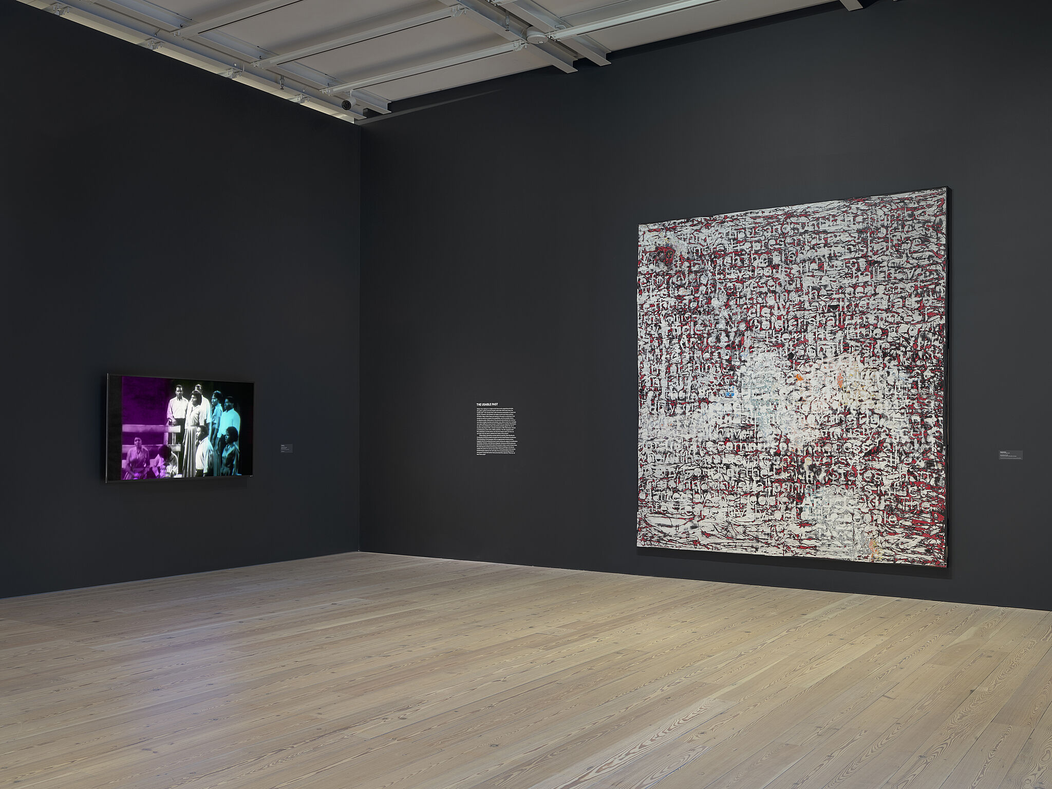 Installation view of An Incomplete History of Protest