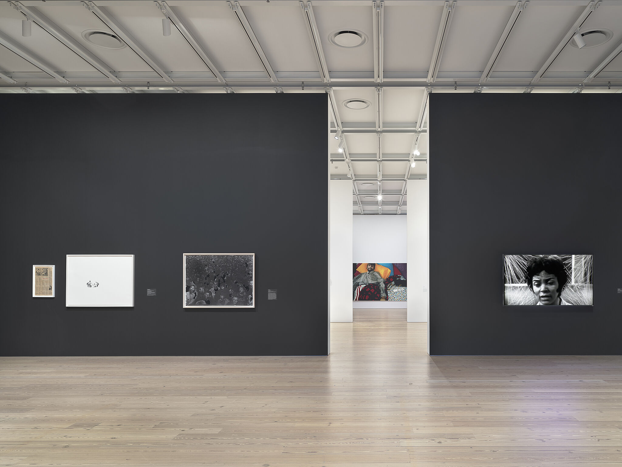Installation view of An Incomplete History of Protest