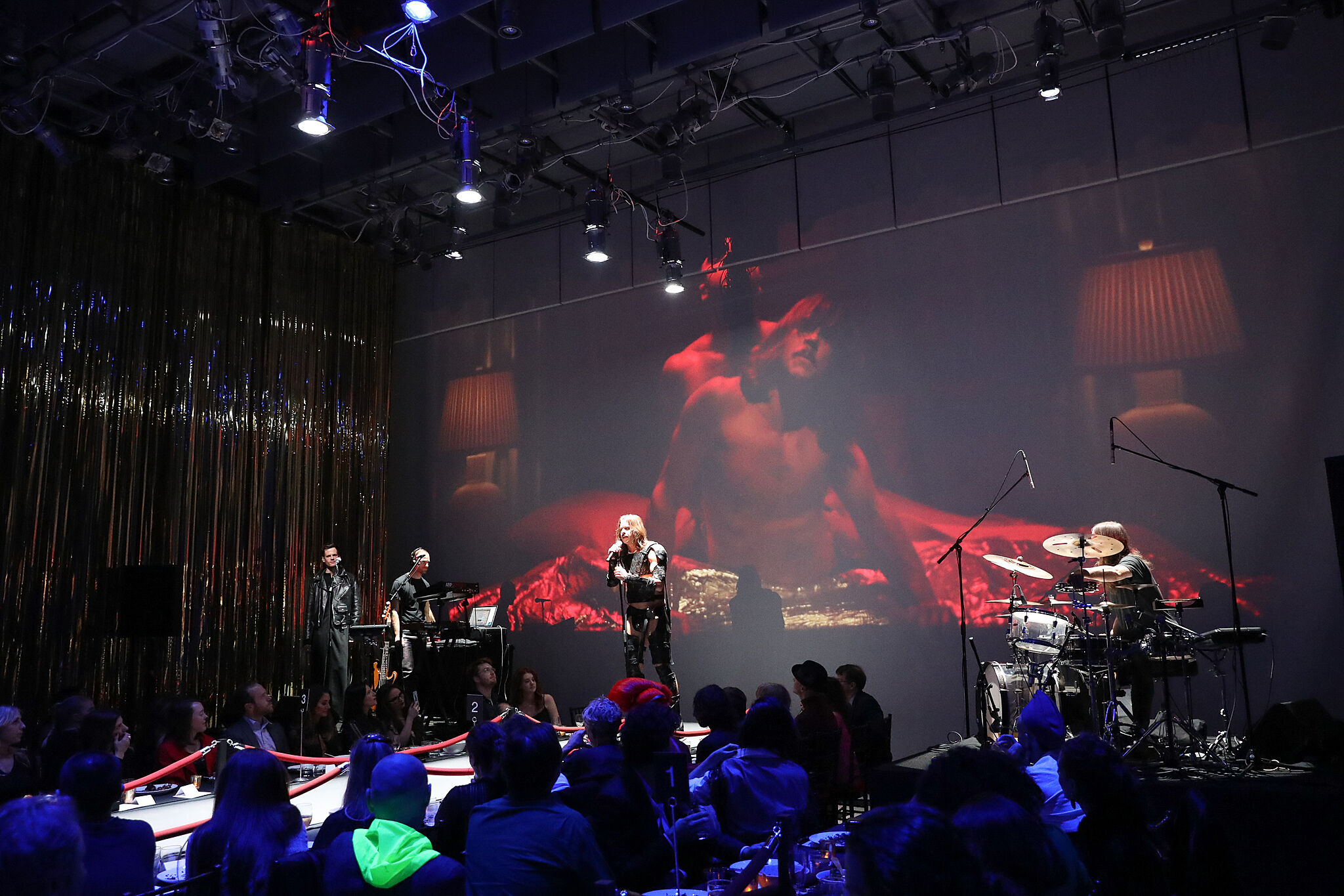 Fischerspooner performing at the 2016 pre-Arty Party Dinner