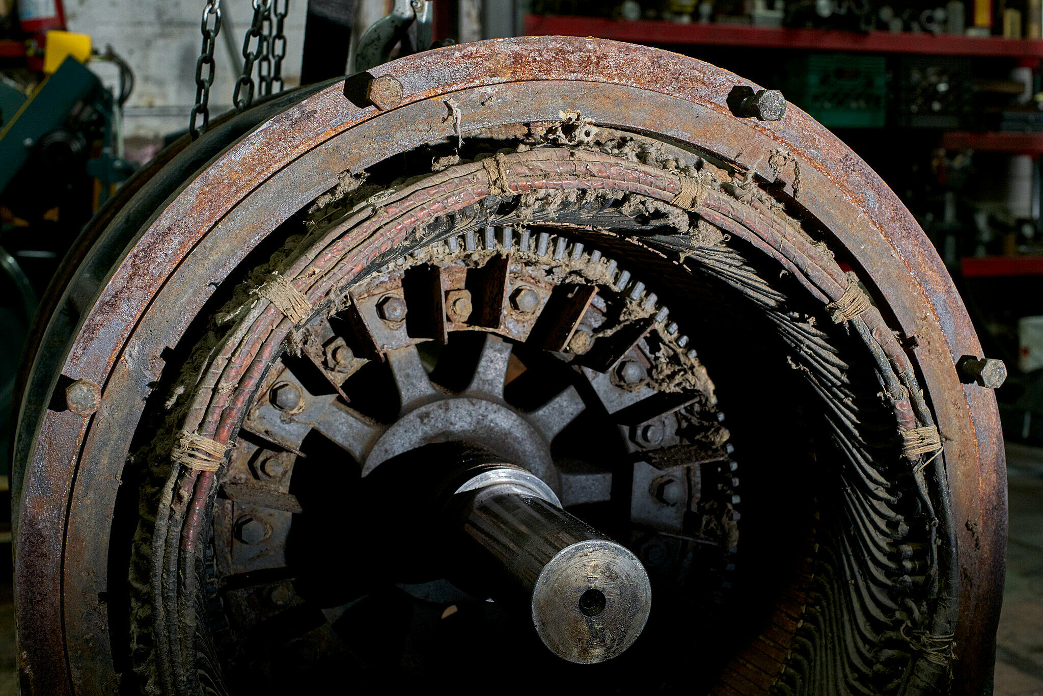 A cotton gin motor