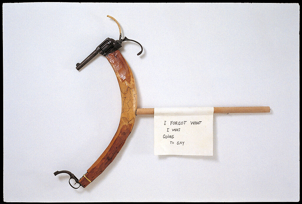 Metal gun parts and wood