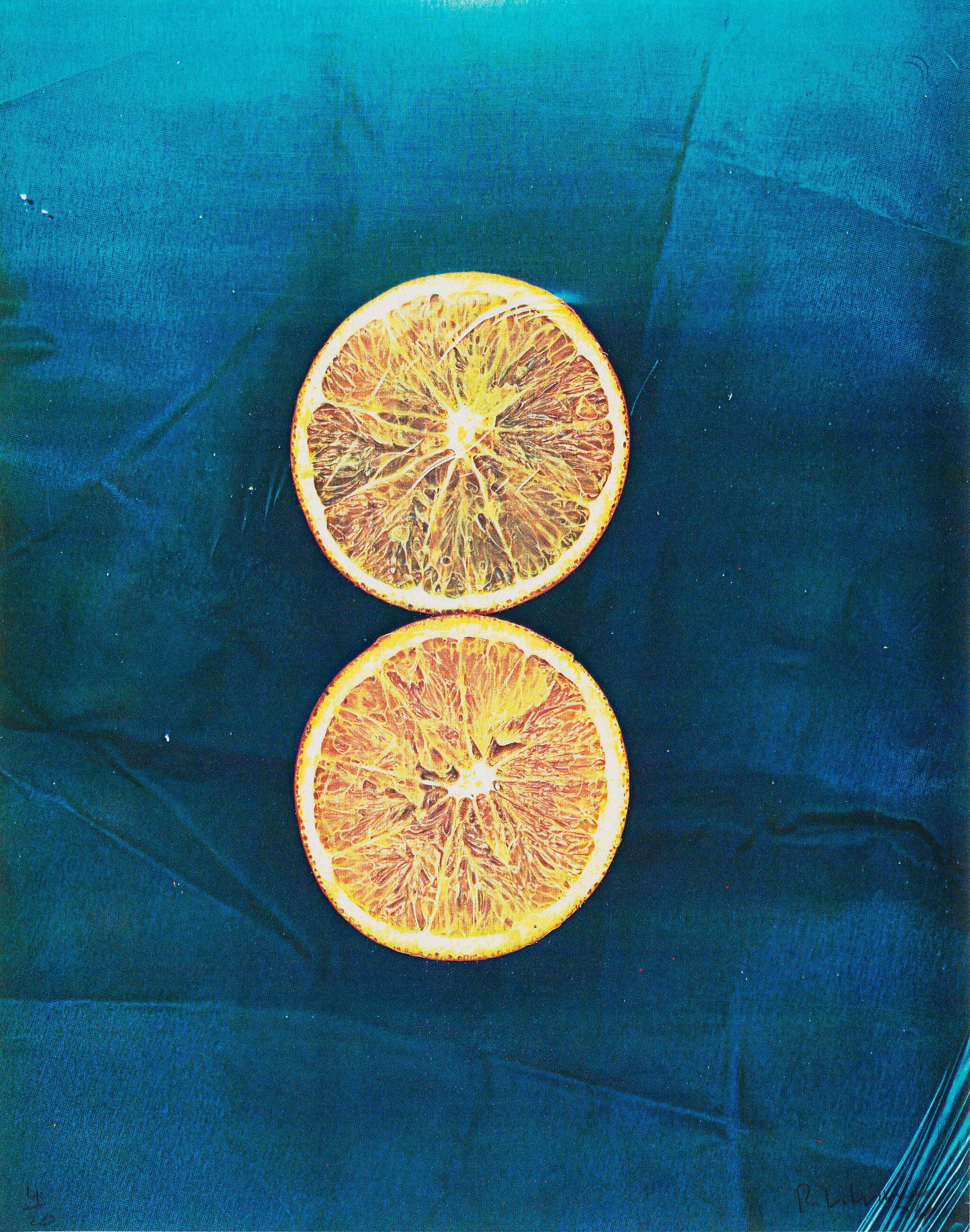 Photocopy of an orange.