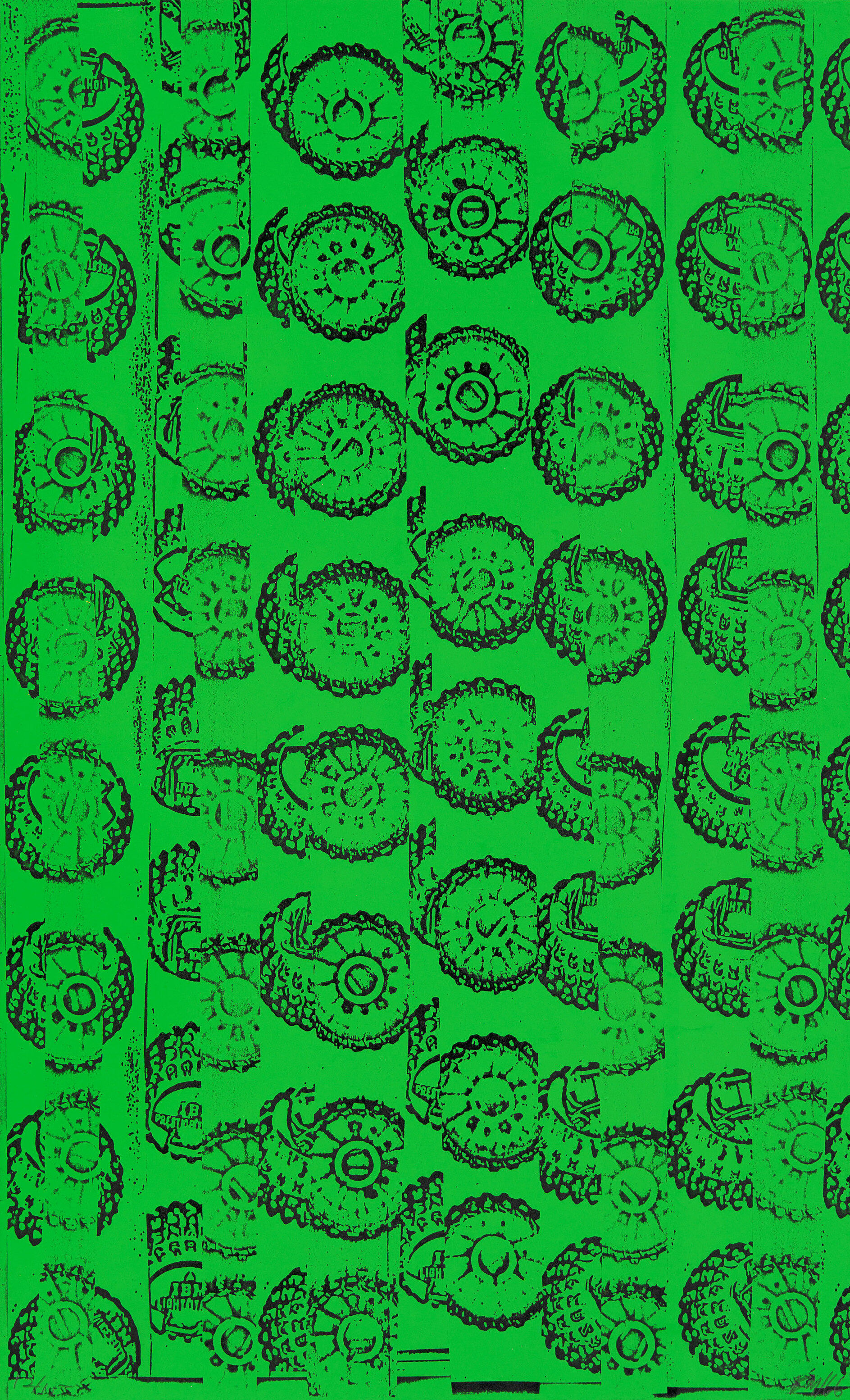Green photocopy art.