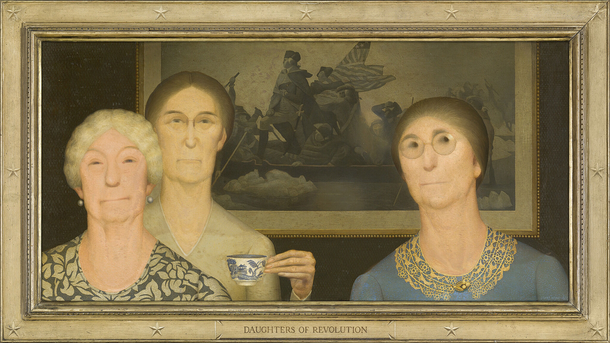 Portrait of three women.