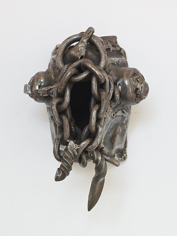 Welded steel sculpture. 