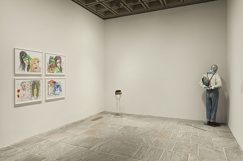 Photograph of installation view of exhibition Blues for Smoke.