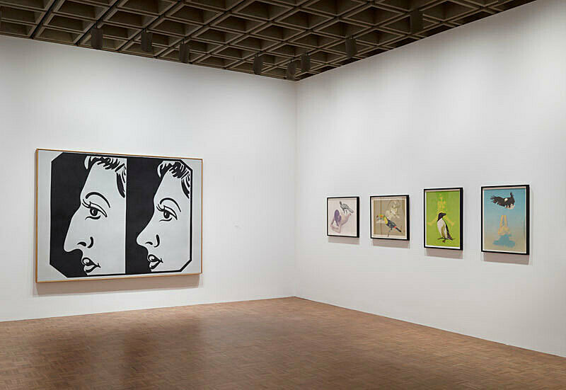 Installation view of Sinister Pop exhibition. 