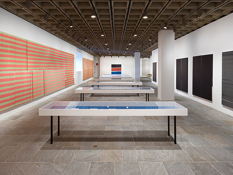 Installation view of Wade Guyton OS exhibition. 