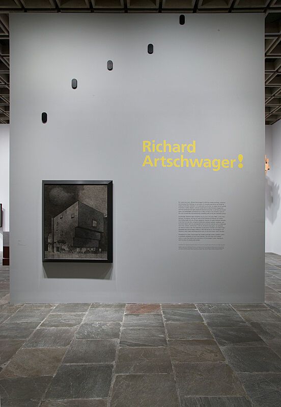Installation view of Richard Artschwager! exhibition. 