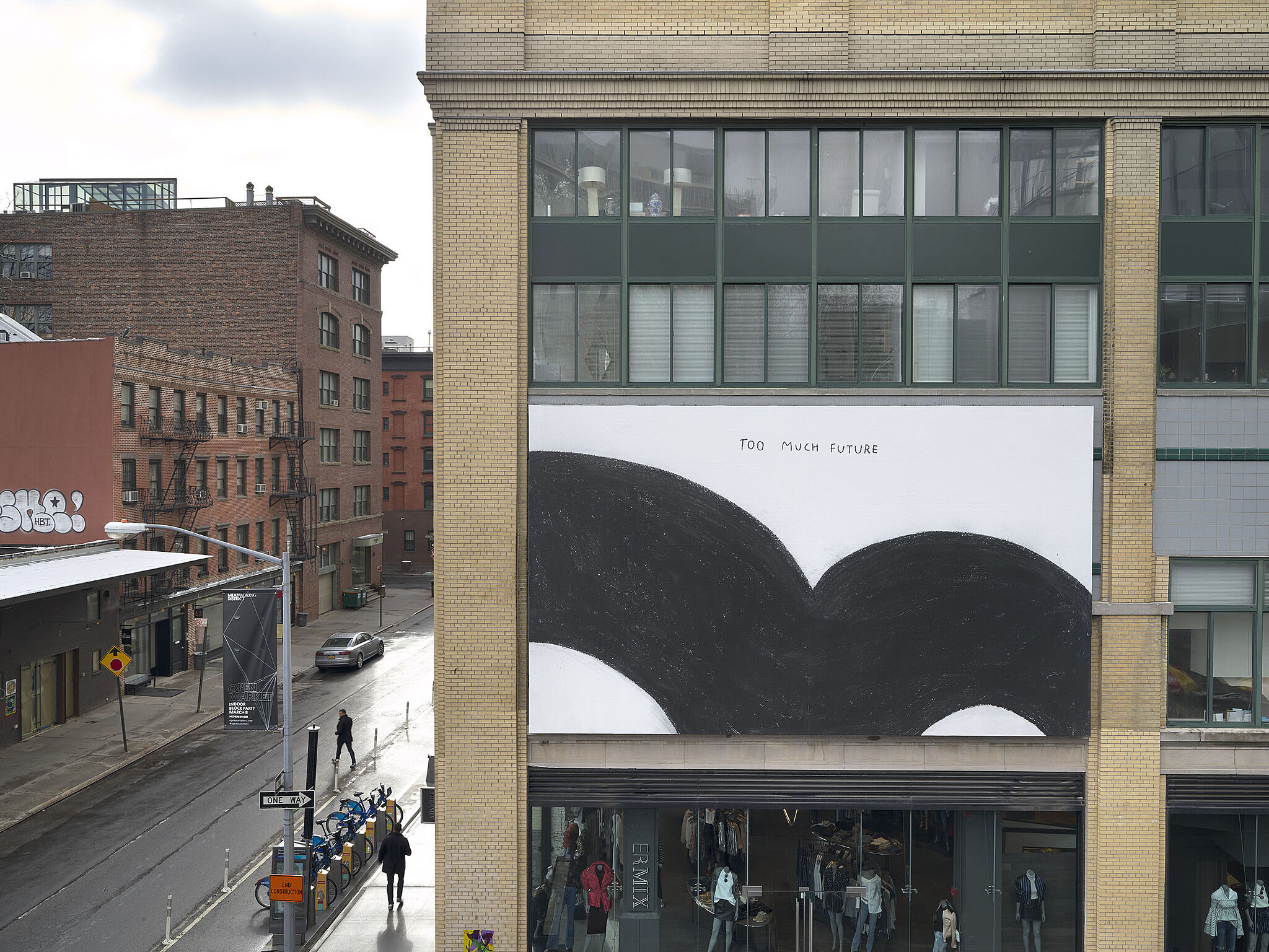 Installation view of "Too Much Future"
