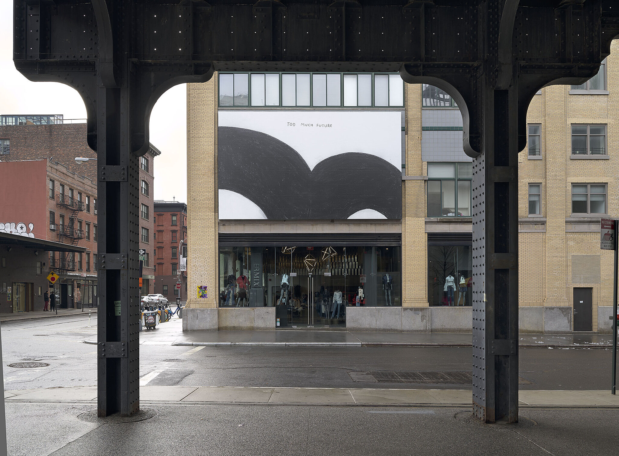 Installation view of "Too Much Future"
