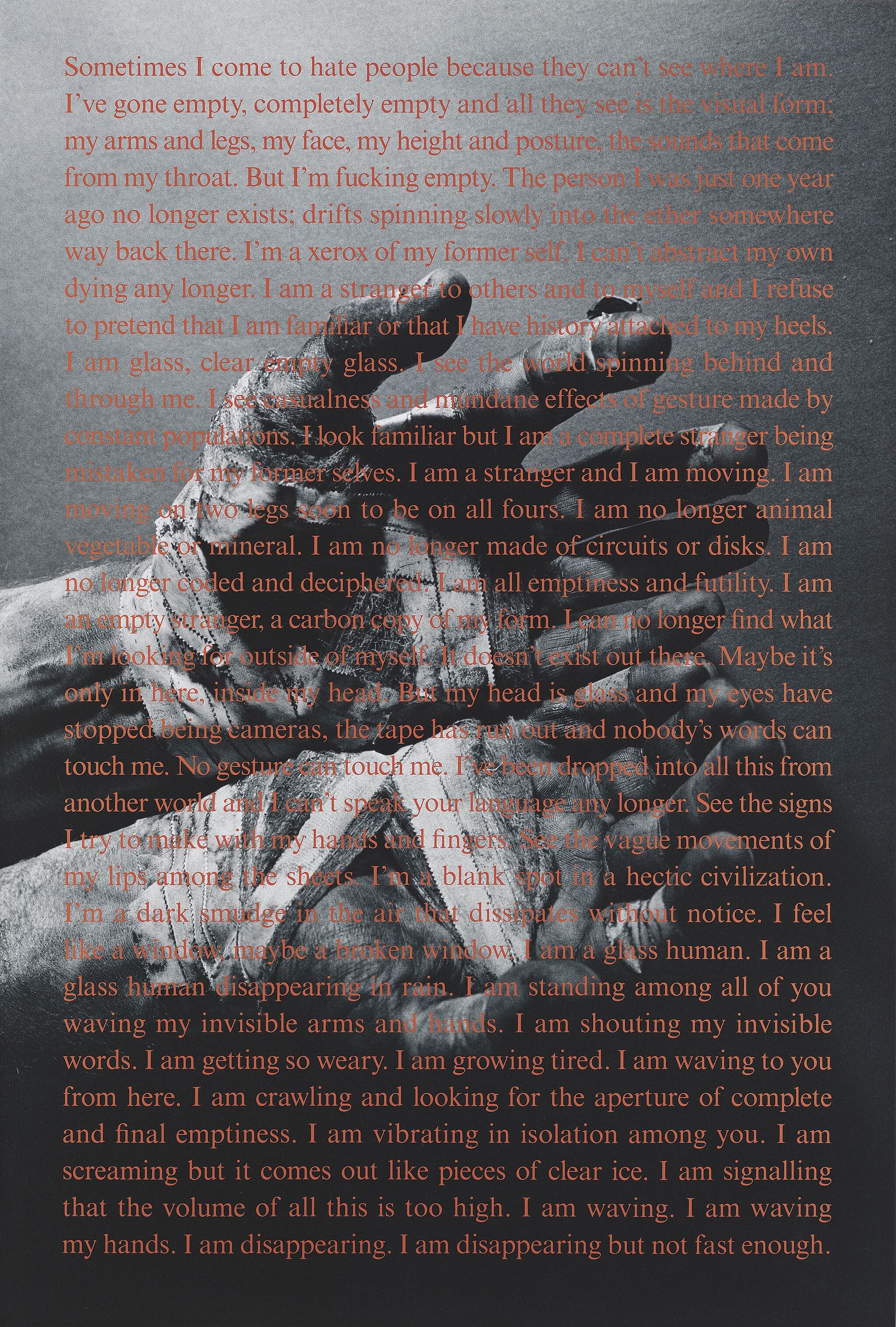 Text over a photograph of hands.