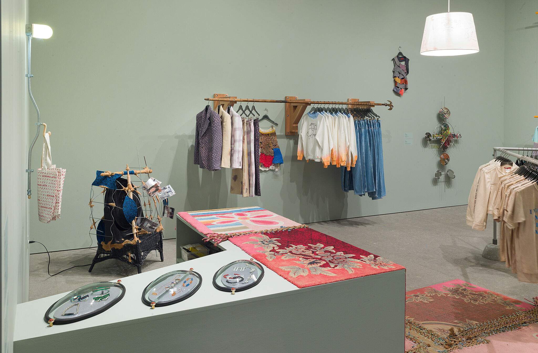 Installation view of Eckhaus Latta: Possessed.