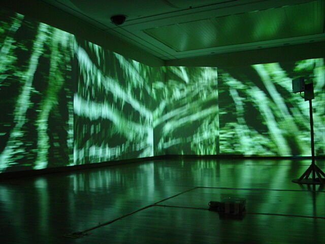 Six-channel video installation.