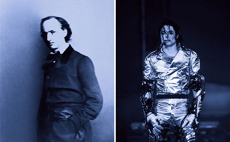 Portraits of Charles Baudelaire and Michael Jackson