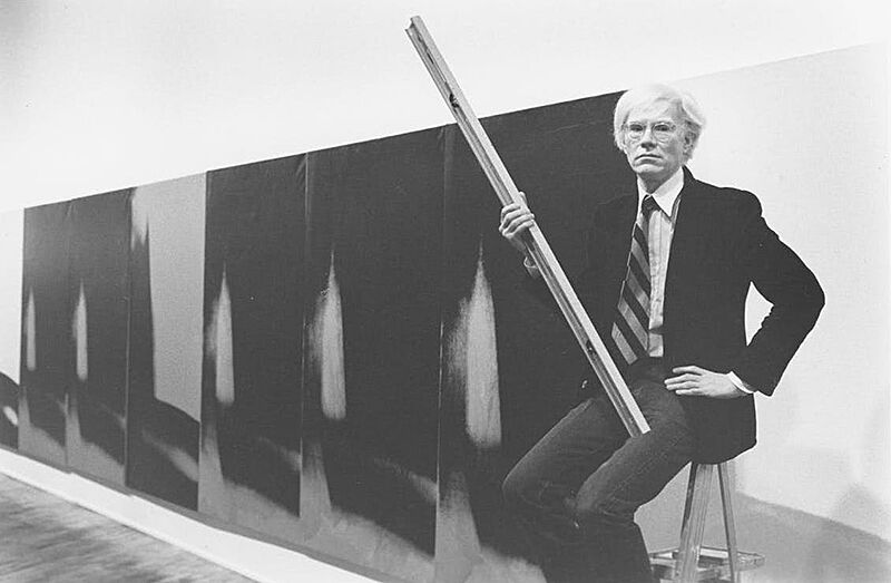 Andy Warhol with Shadows at Heiner Friedrich Gallery.