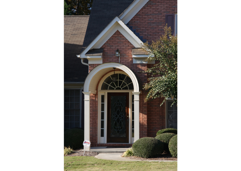 A front door of a house. 