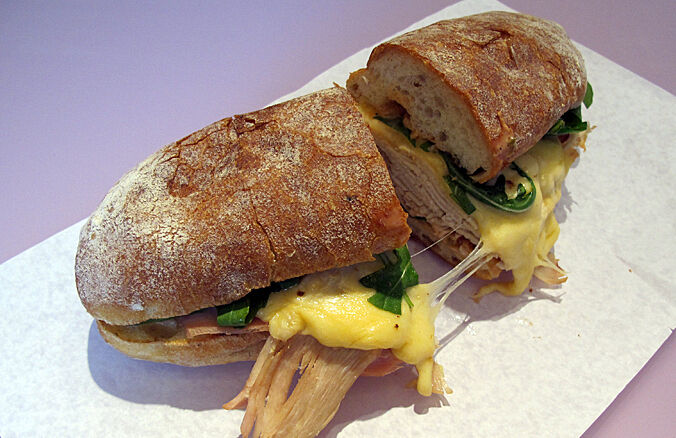A photo of a sandwich. 