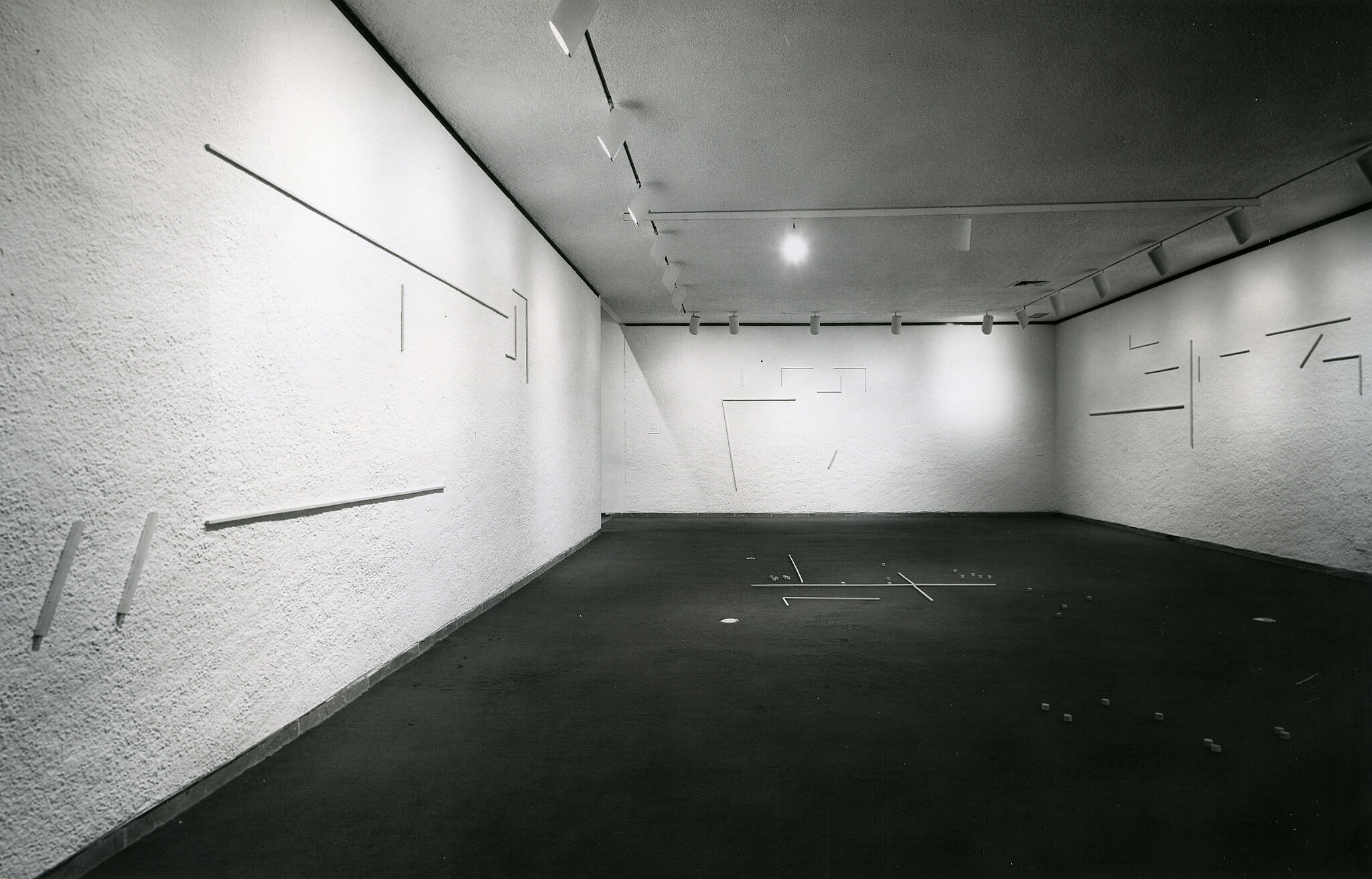 A gallery filled with works of art.