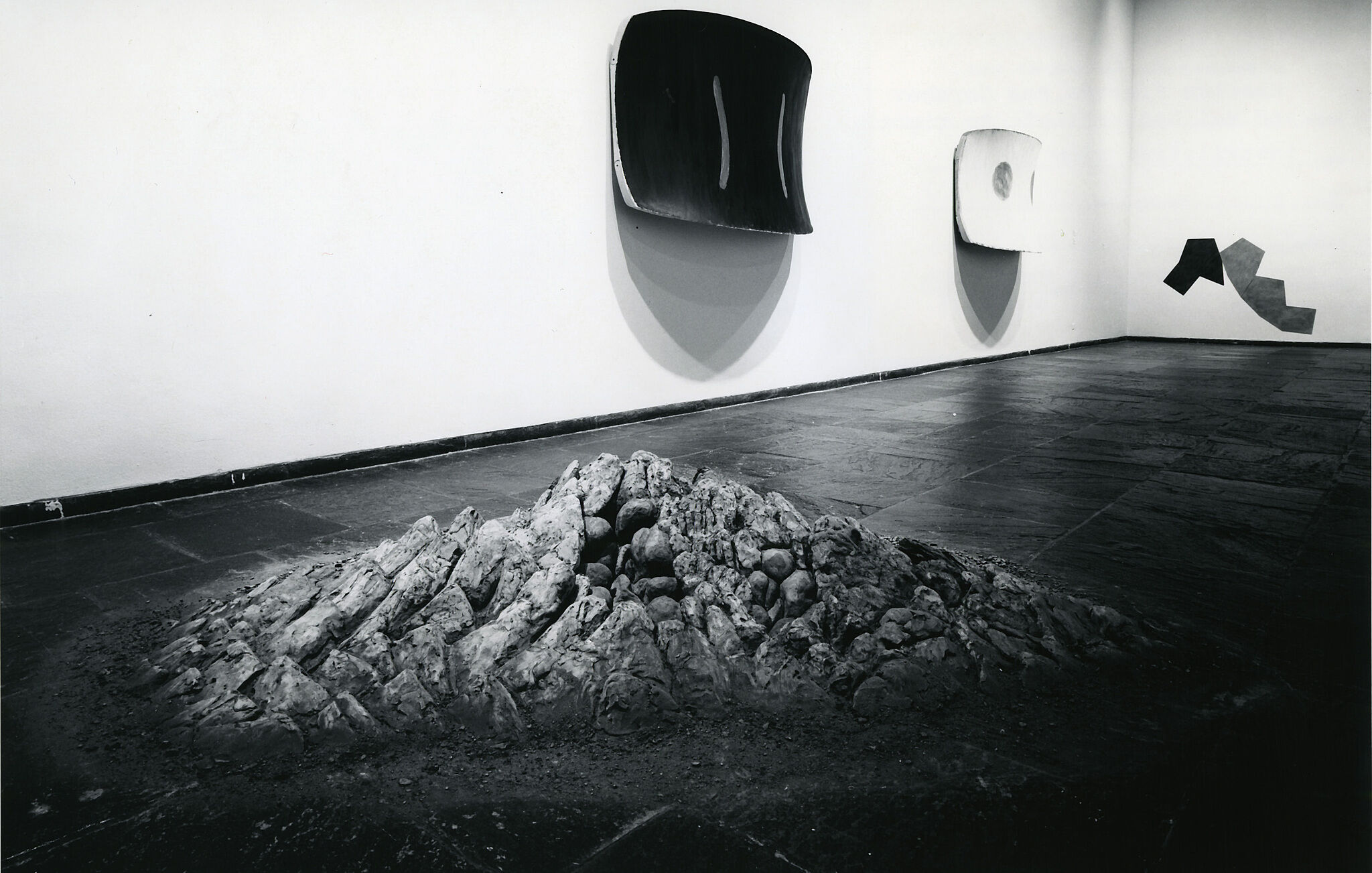 A gallery filled with works of art.