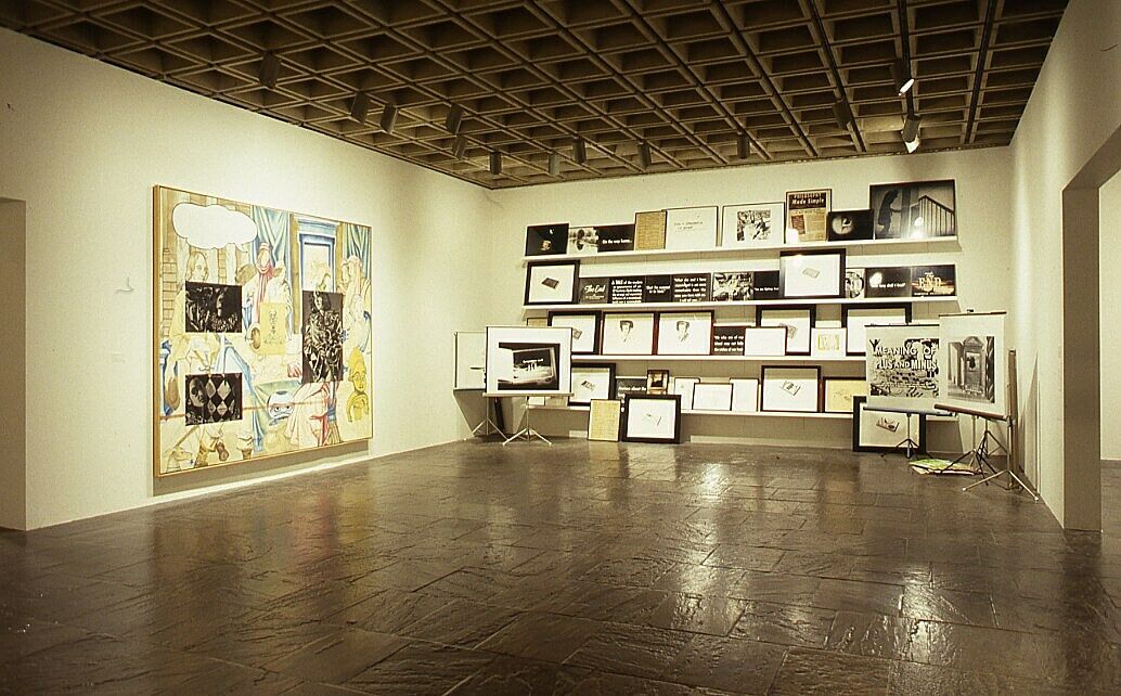 A gallery filled with works of art.
