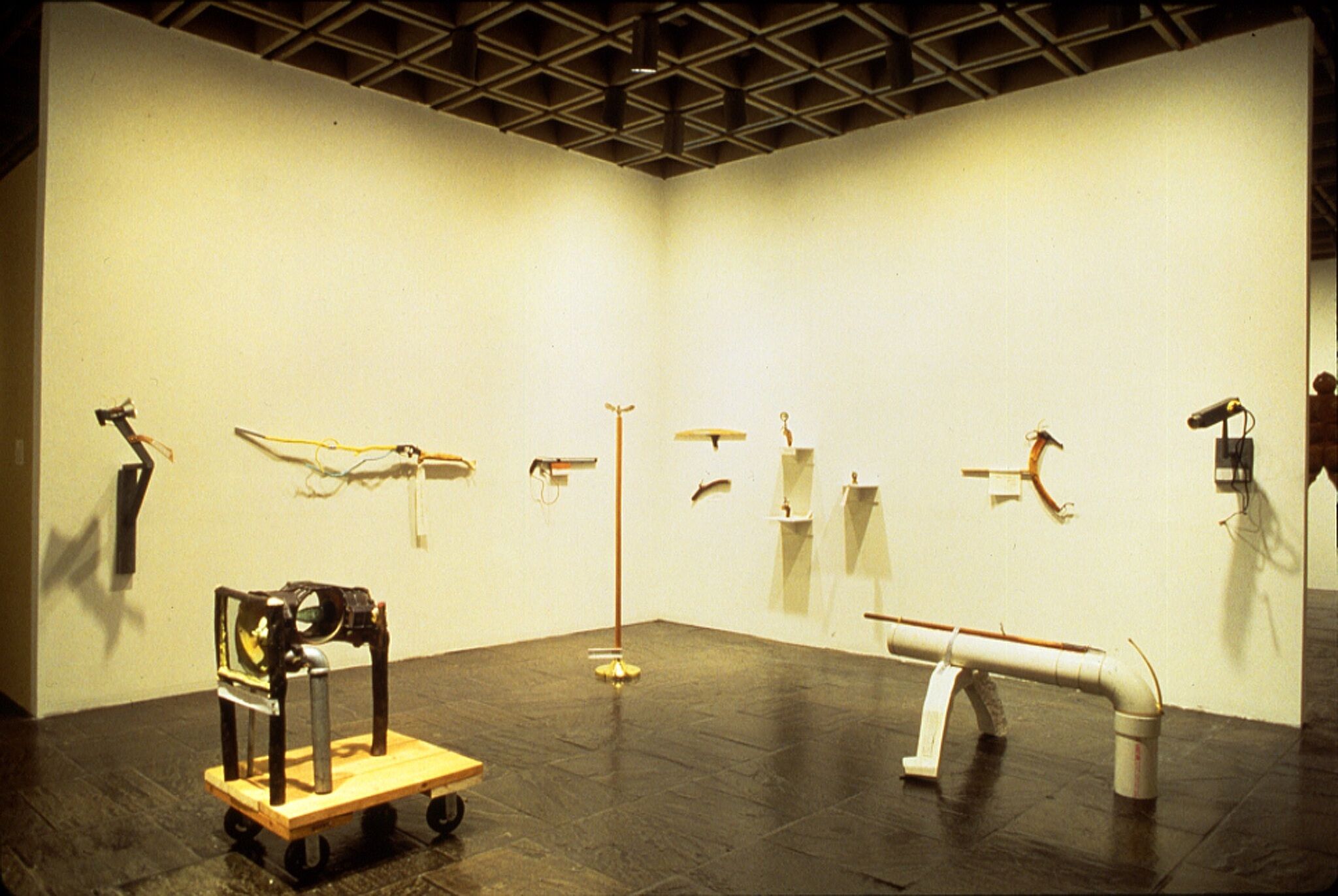 A gallery filled with works of art.