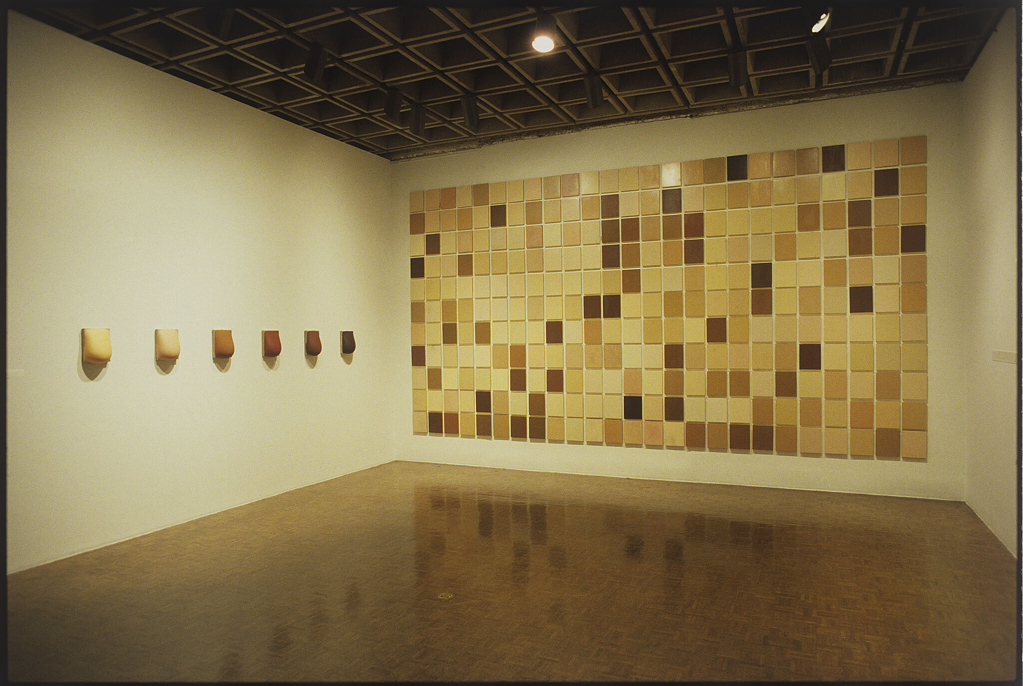 A gallery filled with works of art.