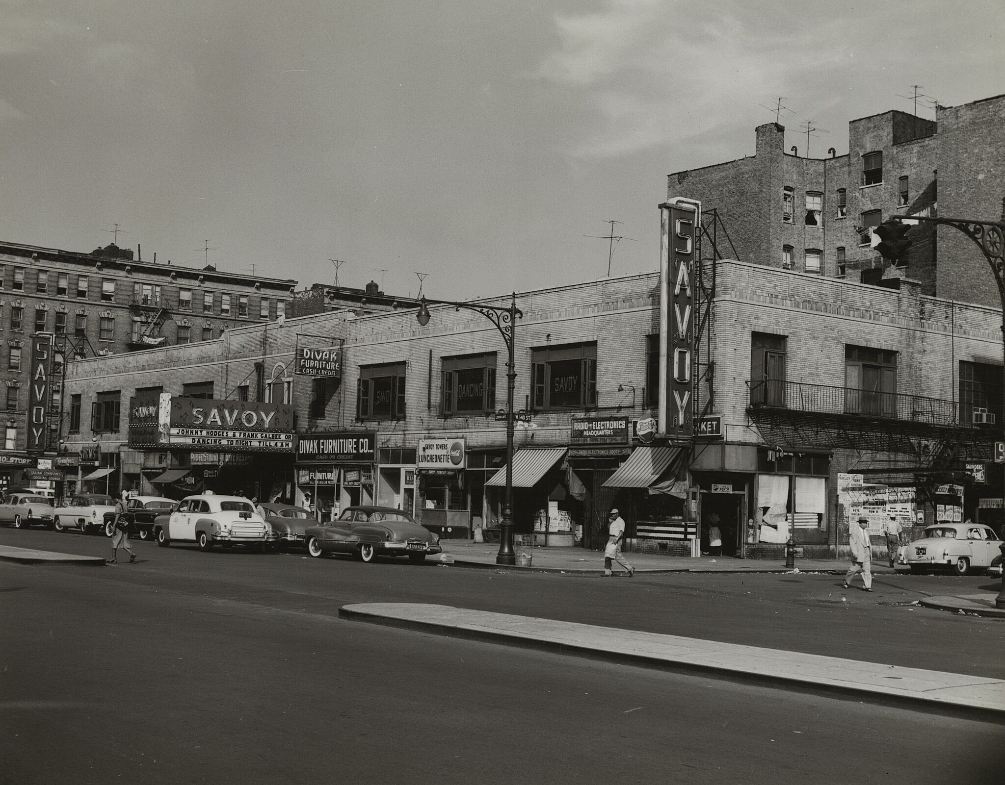 The Savoy Ballroom, Lenox Avenue and West 140th Street, Harlem, ca. 1950s.