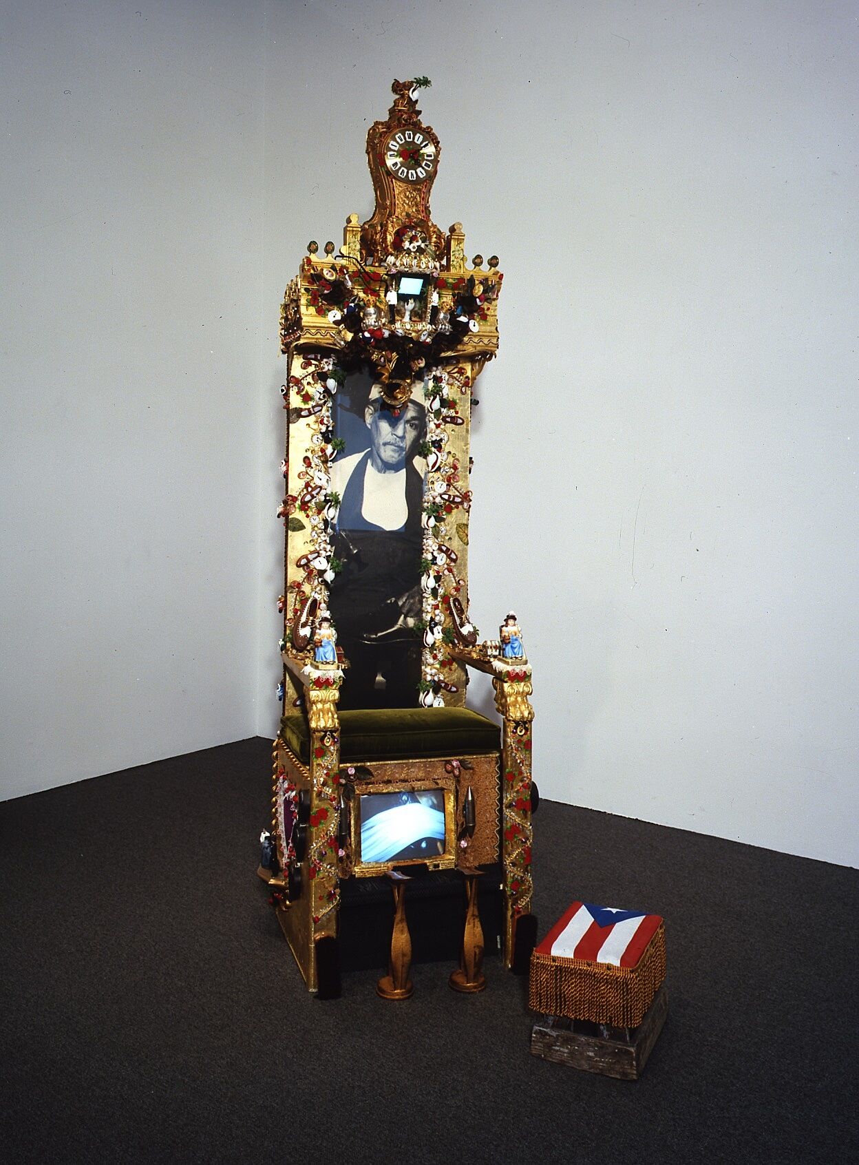 A chair with meticulous ornamentation
