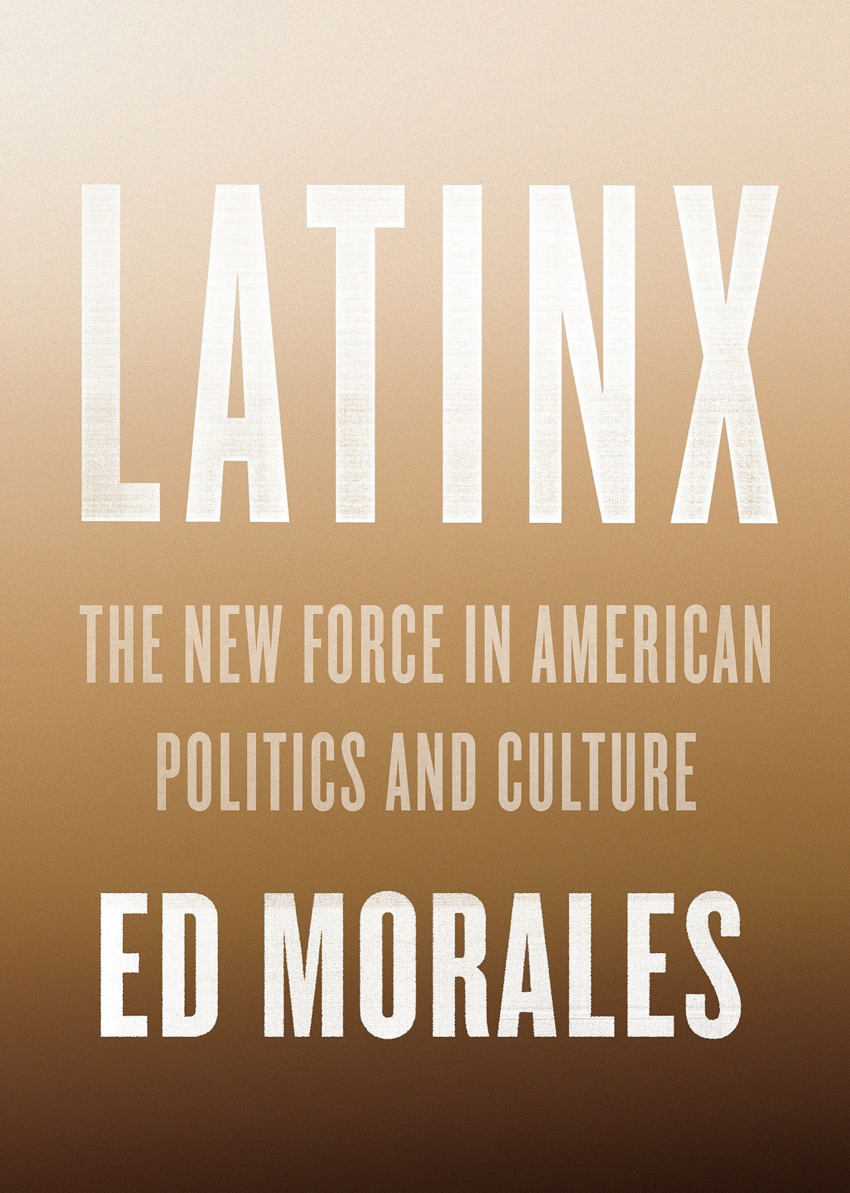 A book cover with a brown gradient background and bold text.