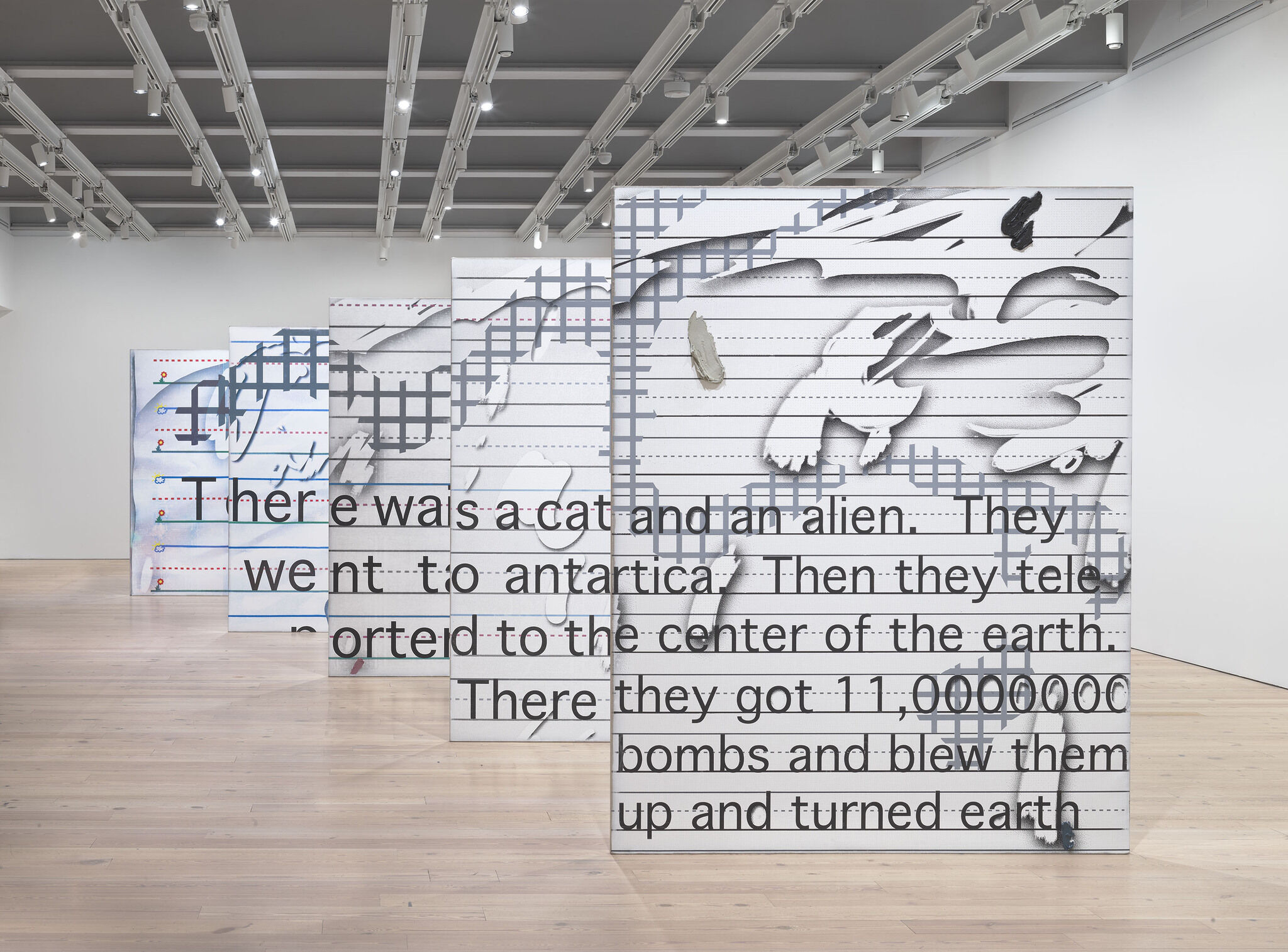 Gallery view of Untitled, 2015 in Laura Owens