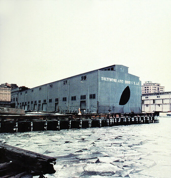 A view of Pier 52 from across the water. 