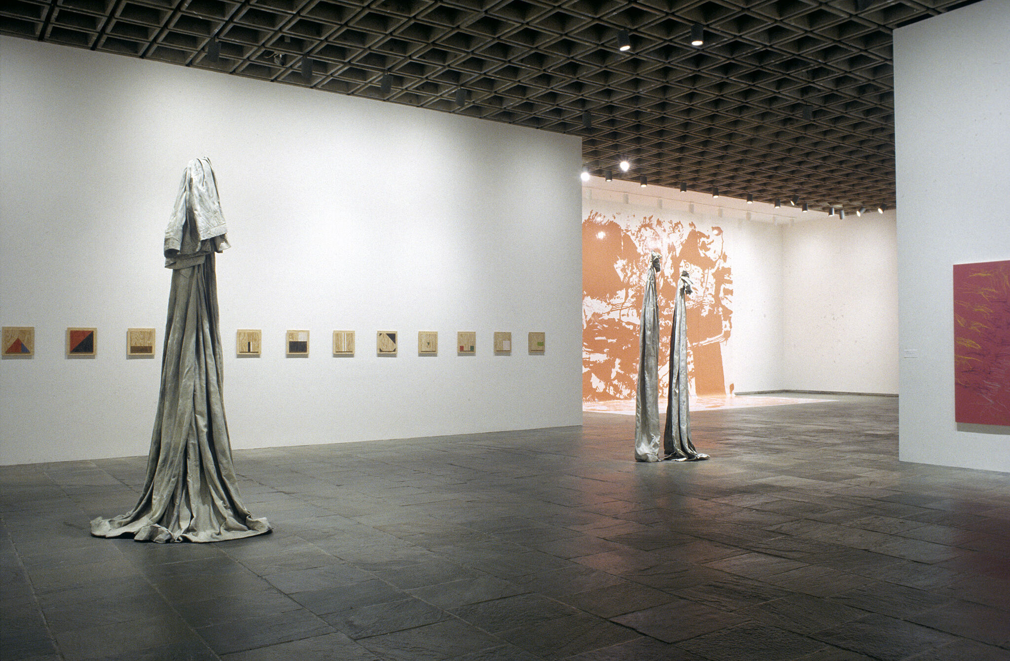 A gallery filled with works of art.