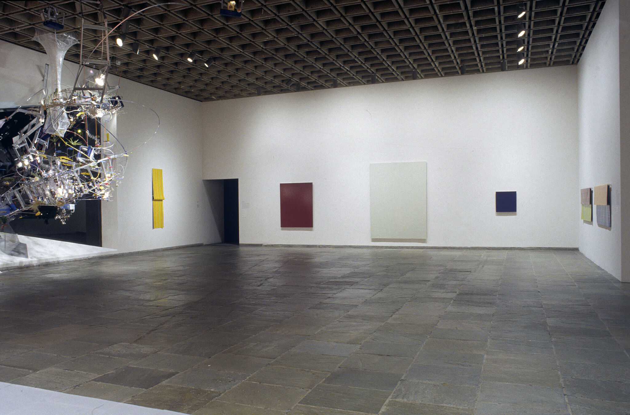 A gallery filled with works of art.