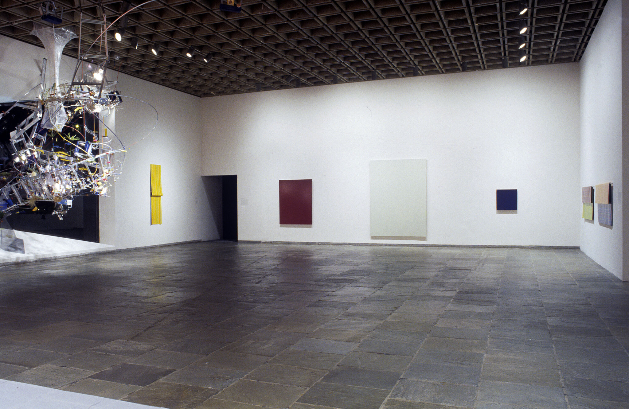 A gallery filled with works of art.