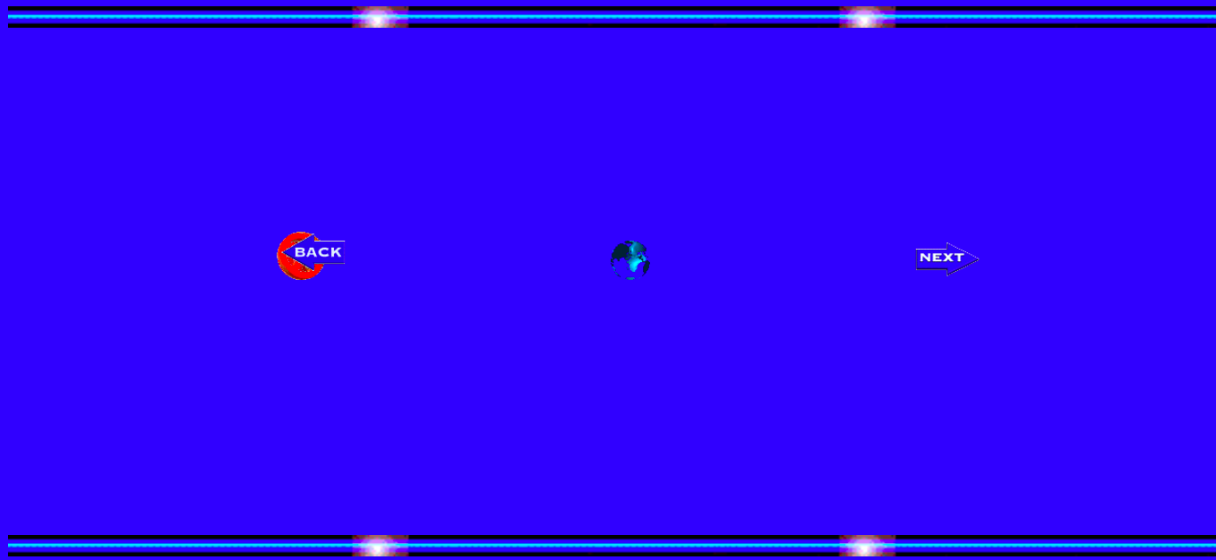 A blue background with arrow keys marked Next and Back. 