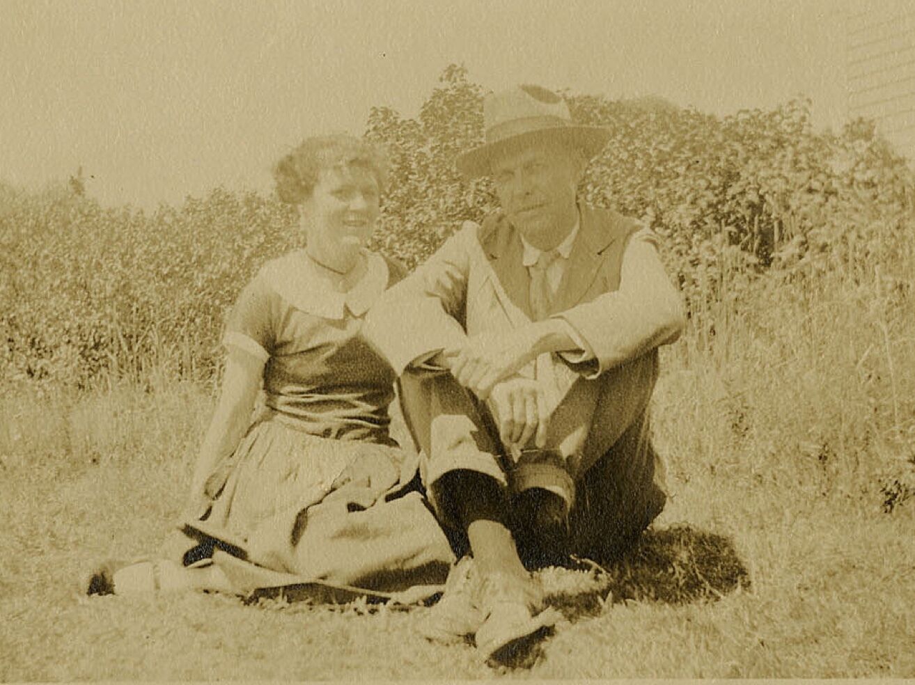 Portrait of Edward and Josephine Hopper at Two Lights, Cape Elizabeth, Maine.