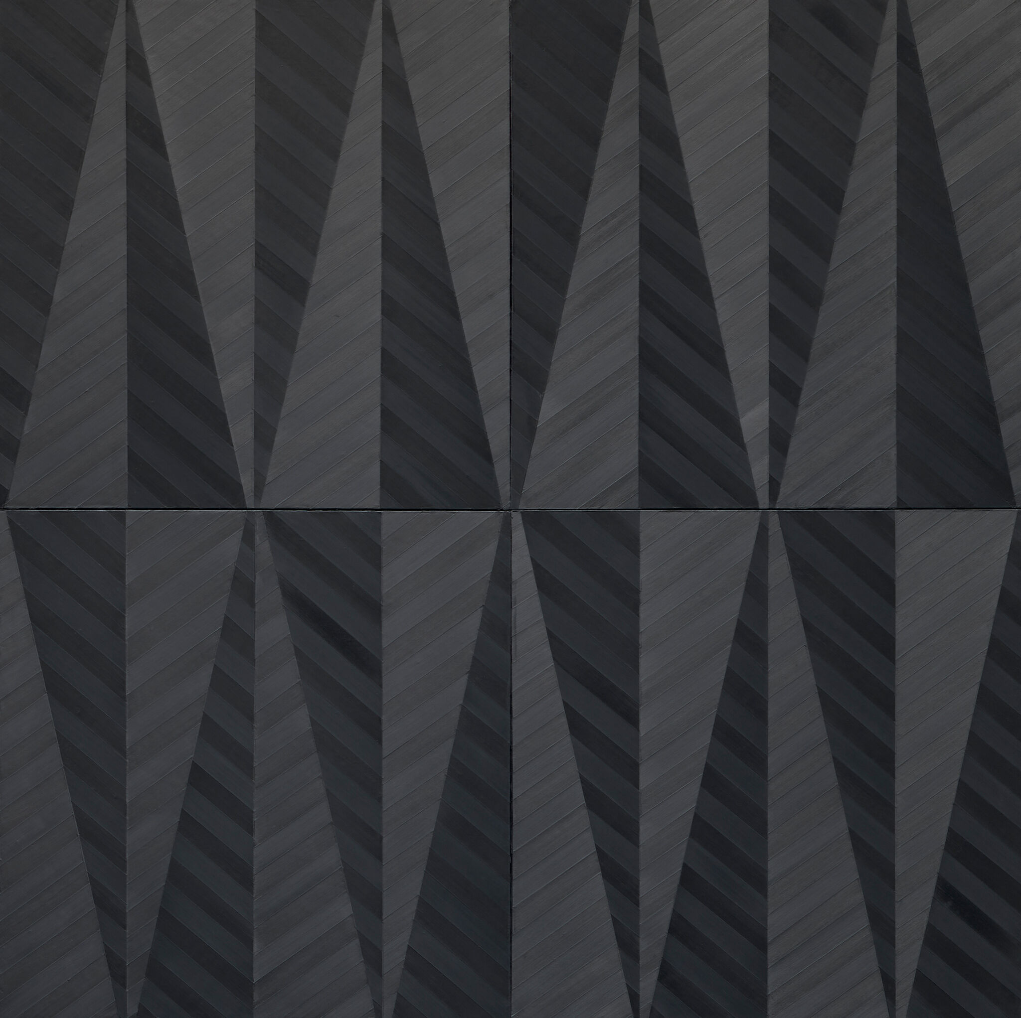Geometric patterns and textures in different shades of black.