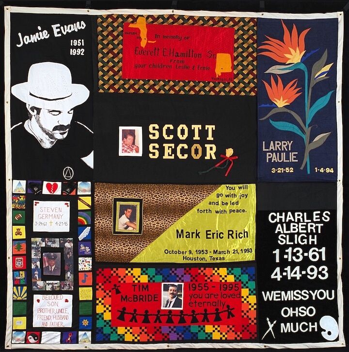 Colorful quilt patches