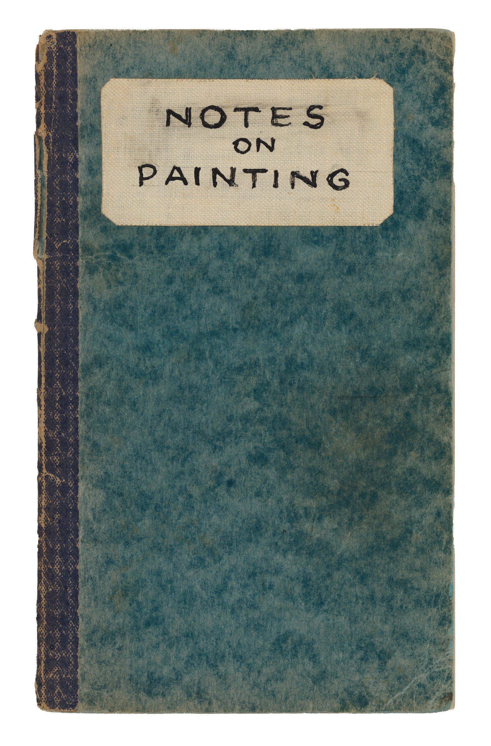 The cover of a notebook with the title "Notes on Painting."