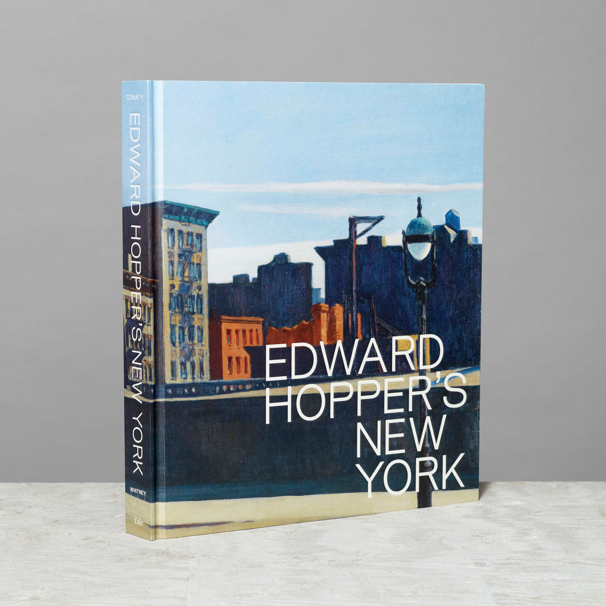 An image of a book with text on the cover reading "Edward Hopper's New York"