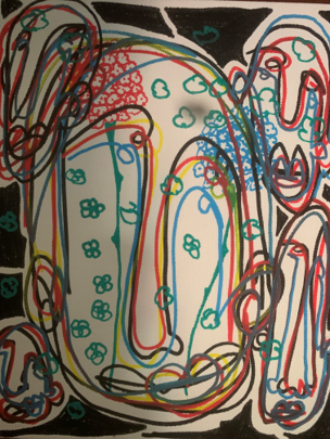 Abstract marker drawing.