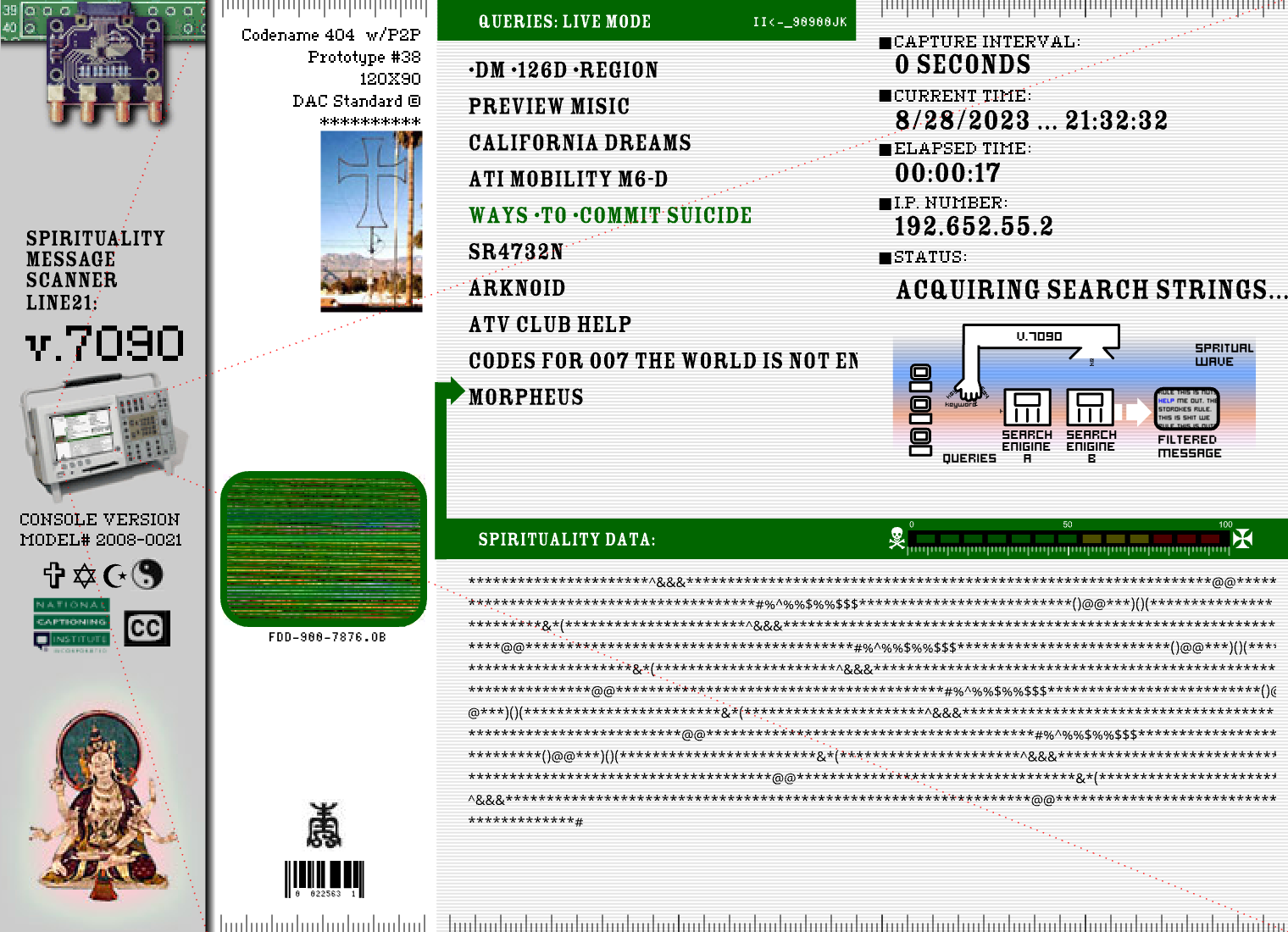 Screenshot of a webpage with a lot of text and a few green boxes.