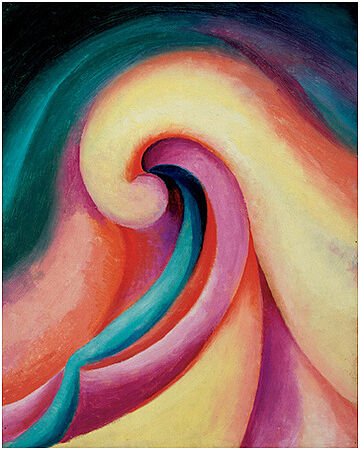 Abstract artwork by Georgia O'Keeffe. 